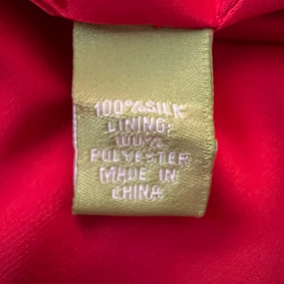 Elizabeth McKay Red and Black Silk Giraffe Patterned Mini Dress - Picture 5 of 5